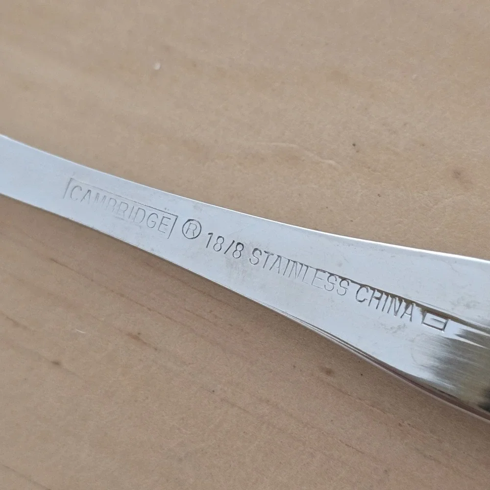 9 Cambridge 18/8 Stainless China Seafood Dessert‎ Pastry Forks Silver CBS121